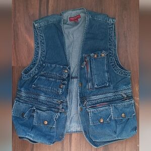 Banana Republic Light Blue Denim Vest